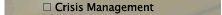 Crisis Management